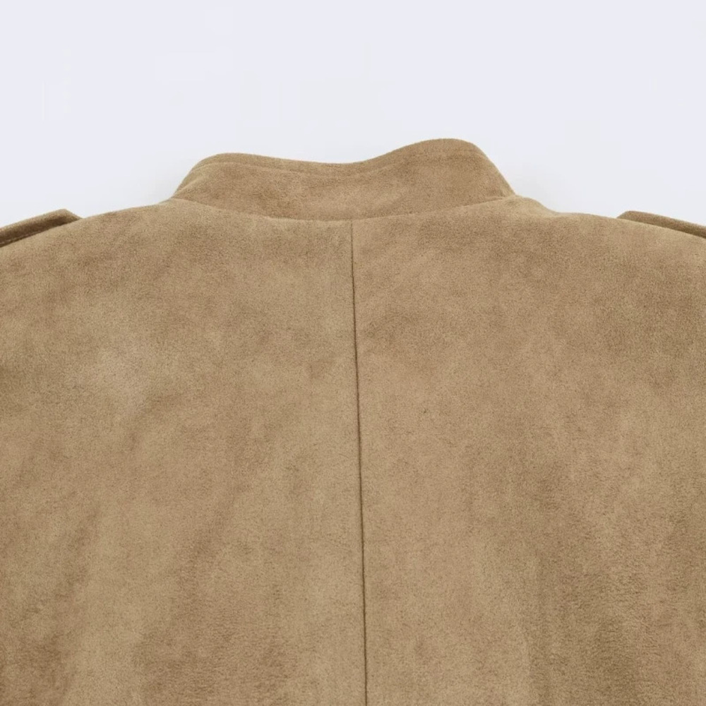 ZARA Street Style Stand Collar Multi Button Jacket